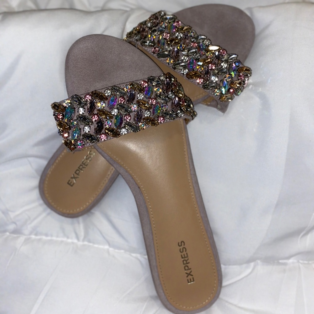 Diamond Gem Sandals- never worn!